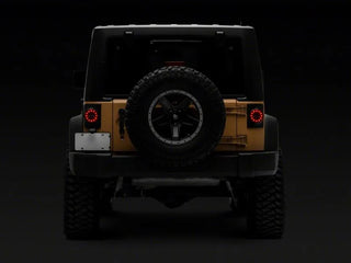 Raxiom Axial Halo LED Tail Lights (REAR): Jeep Wrangler (07-18)
