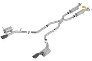 Borla S-Type Cat-Back Exhaust System (Black Tips): Dodge Durango 6.4L 392 SRT 2018 - 2025