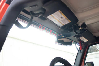 Fishbone Offroad Black Paracord Grab Handles: Jeep Wrangler (07-18)