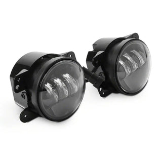 Raxiom Axial Series LED Fog Lights: Fits Most Jeep Wrangler Models (2007-2018) - Clear/Black