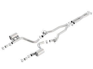 Borla ATAK Cat-Back Exhaust System (Polished Tips): Dodge Charger 6.2L Hellcat 2015 - 2023