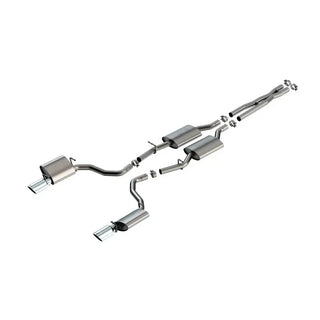 Borla S-Type Cat-Back Exhaust System (Polished Tips): Dodge Charger 3.6L V6 2019 - 2023