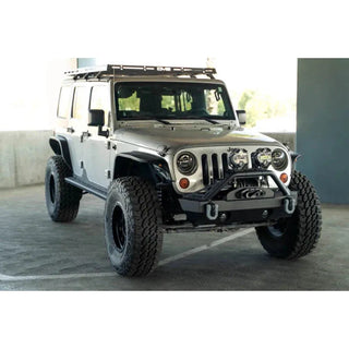 DV8 Offroad Slim Steel Fender Flares (F&R): Jeep Wrangler (07-18)