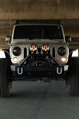 DV8 Offroad Slim Steel Fender Flares (F&R): Jeep Wrangler (07-18)