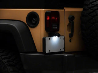 Raxiom Axial Series LED License Plate Conversion Light: Fits Most Jeep Wrangler Models (2007-2018)