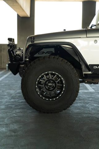 DV8 Offroad Slim Steel Fender Flares (F&R): Jeep Wrangler (07-18)