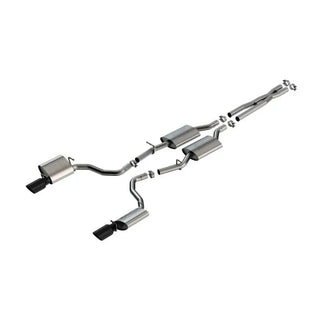 Borla ATAK Cat-Back Exhaust System (Black Tips): Dodge Charger 3.6L V6 2019 - 2023