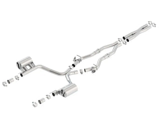 Borla ATAK Cat-Back Exhaust System (Reuses OEM Tips): Dodge Challenger 5.7L Hemi 2017 - 2023