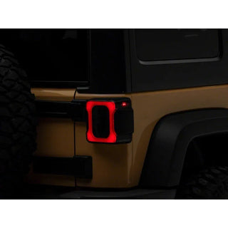 Raxiom Axial Series LED Tail Lights (REAR): Jeep Wrangler (07-18) - Smoked Lens