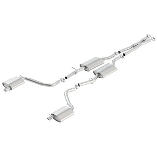 Borla  S-Type Cat-Back Exhaust System (Reuses OEM Tips): Dodge Challenger 3.6L V6 2015 - 2023