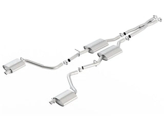 Borla  S-Type Cat-Back Exhaust System (Reuses OEM Tips): Dodge Challenger 3.6L V6 2015 - 2023