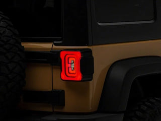 Raxiom Axial Series LED Tail Lights (REAR): Jeep Wrangler (07-18) - Smoked Lens