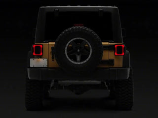 Raxiom Axial Series LED Tail Lights (REAR): Jeep Wrangler (07-18) - Smoked Lens