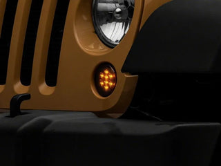 Raxiom Axial Series LED Turn Signals - Smoked: Fits Most Jeep Wrangler Models (2007-2018)
