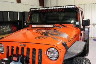 Fishbone Offroad Hood Light Mount Brackets: Jeep Wrangler / Grand Cherokee (07-18)