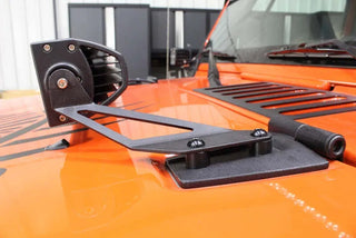 Fishbone Offroad Hood Light Mount Brackets: Jeep Wrangler / Grand Cherokee (07-18)