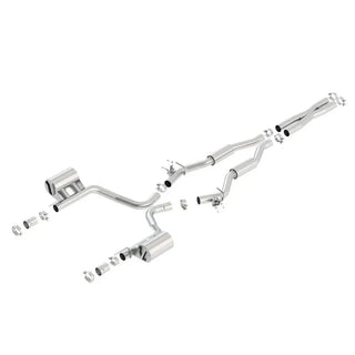 Borla S-Type Cat-Back Exhaust (REAR): Dodge Challenger 6.4L 392 (15-23) Reuses OEM Tips