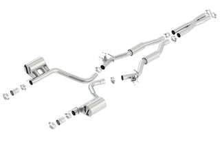 Borla S-Type Cat-Back Exhaust (REAR): Dodge Challenger 6.4L 392 (15-23) Reuses OEM Tips
