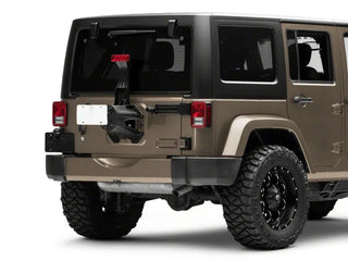 Raxiom Axial Series License Plate Bracket w/ LED Brake Light: Jeep Wrangler (07-18)