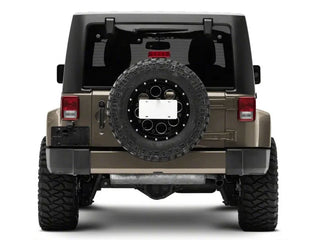 Raxiom Axial Series License Plate Bracket w/ LED Brake Light: Jeep Wrangler (07-18)