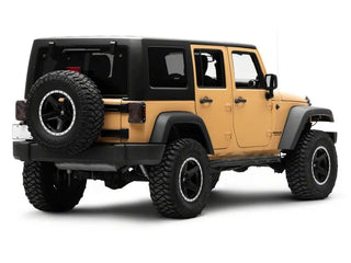 Raxiom Axial Series Trident LED Tail Lights (REAR): Jeep Wrangler (07-18) - Black Housing Clear Lens