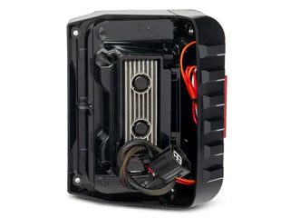 Raxiom Axial Series Trident LED Tail Lights (REAR): Jeep Wrangler (07-18) - Black Housing Smoked Lens