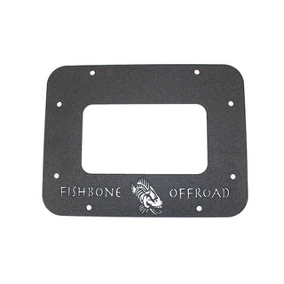 Fishbone Offroad Aluminum Tailgate Plate (REAR): Jeep Wrangler (07-18) - Black Textured