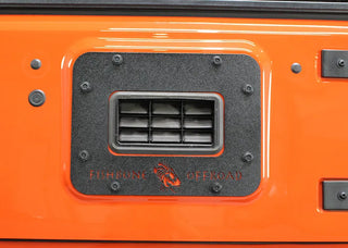 Fishbone Offroad Aluminum Tailgate Plate (REAR): Jeep Wrangler (07-18) - Black Textured