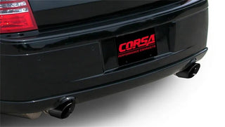 CORSA Xtreme Cat-Back Black Tips (REAR): Charger / Magnum / 300C SRT8 2005-2010 6.1L HEMI