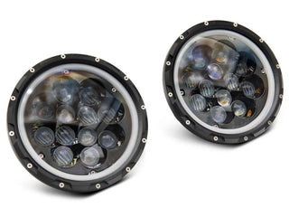 Raxiom Axial Spider LED Headlights (PAIR): Jeep Wrangler (07-18)