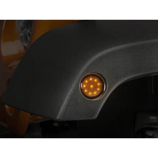 Raxiom Smoked LED Side Marker Lights: Fits Most Jeep Wrangler Models (2007-2018)