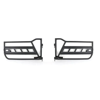 Fishbone Offroad Steel Front Tube Doors (FRONT): Jeep Wrangler (07-18) - Black Textured