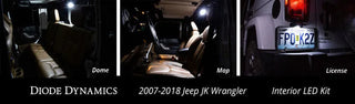 Diode Dynamics Stage 2 Cool White Interior LED Kit: Jeep Wrangler (07-18)