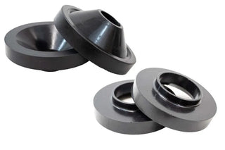 Fishbone Offroad 0.75In Coil Spring Spacer Kit (F&R): Jeep Wrangler JK (07-18) - Black