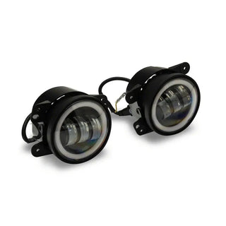 Raxiom Axial Series Halo Amber LED Fog Lights: Jeep Wrangler / Gladiator (07-26)