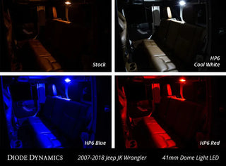 Diode Dynamics Stage 1 Cool White Interior LED Kit: Jeep Wrangler (07-18)