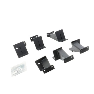 Go Rhino Frame Slider Brackets (REAR): Jeep Wrangler (07-18) w/ Mounting Hardware - Black