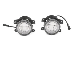 Raxiom Axial LED DRL Fog Lights (F&R): Jeep Wrangler / Gladiator (07-26)
