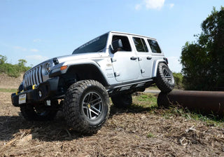 N-Fab Trail Slider Steps Textured Black: Jeep Wrangler (07-18)