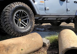 N-Fab Trail Slider Steps Textured Black: Jeep Wrangler (07-18)