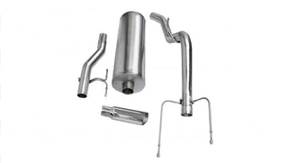 CORSA Sport Cat-Back Exhaust (Side Exit w/ Polished Tip): Dodge Ram 1500 (04-05)