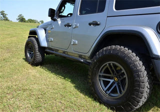 N-Fab Trail Slider Steps Textured Black: Jeep Wrangler (07-18)