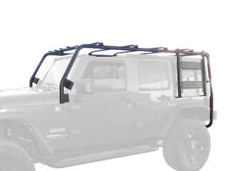 Body Armor 4x4 Replacement Roof Rack Frame Kit (F&R): Jeep Wrangler (07-18)