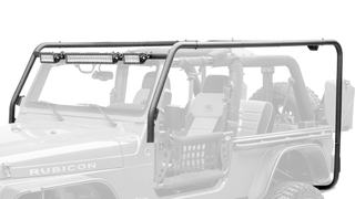 Body Armor 4x4 Powder Coated Roof Rack Crossbars and Rails: Jeep Wrangler (07-18)