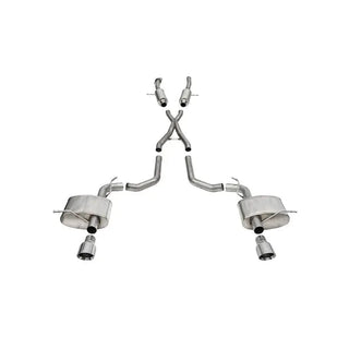 Corsa Sport Cat-Back Exhaust System (Polished Tips): Dodge Durango 6.4L 392 SRT 2018 - 2025