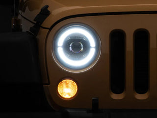 Raxiom Axial Series LED Headlights (FRONT) w/ Black Housing: Jeep Wrangler (07-18)