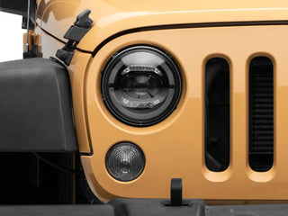 Raxiom Axial Series LED Headlights (FRONT) w/ Black Housing: Jeep Wrangler (07-18)