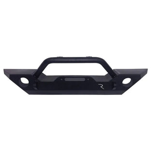 Rampage Rock Rage Front Bumper (WINCH READY): Fits Jeep Wrangler / Gladiator (07-26) - Black