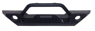 Rampage Rock Rage Front Bumper (WINCH READY): Fits Jeep Wrangler / Gladiator (07-26) - Black