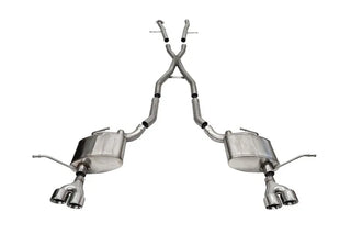 CORSA Xtreme Cat-Back Exhaust (Polished Tips): Jeep Grand Cherokee 5.7L Hemi (11-21)